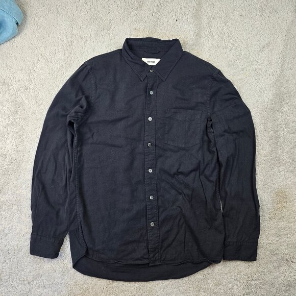 Buck Mason Black Button Shirt Work Office Date Men’s Size Medium M USA Huckberry - Picture 1 of 7